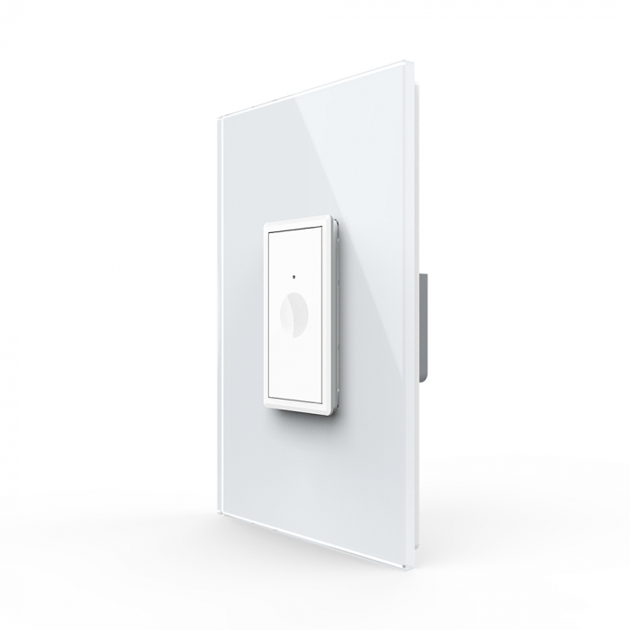 Intrerupator tactil simplu cap scara zigbee cu rama din sticla 1M Livolo [1]