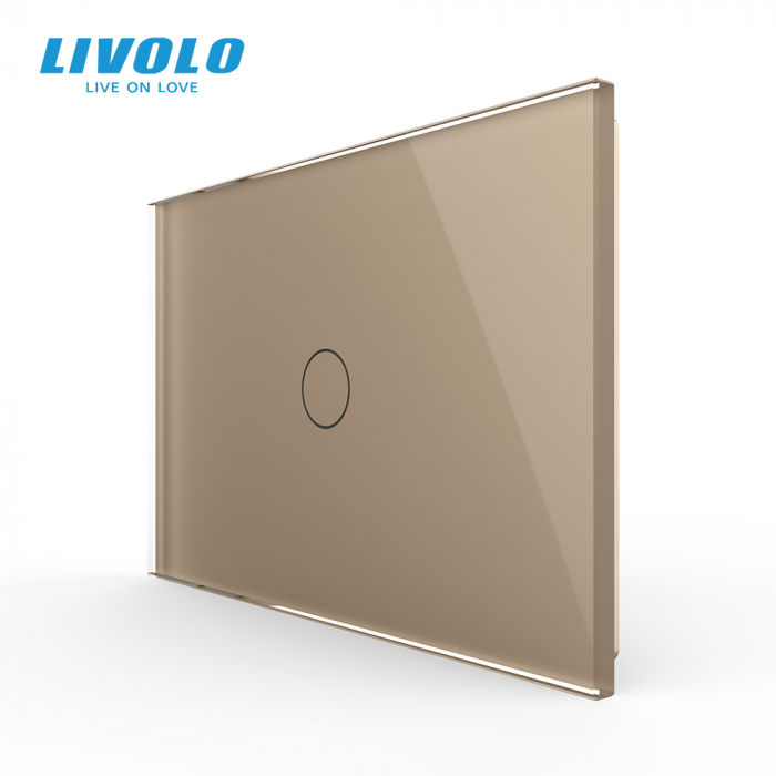 Intrerupator tactil simplu cap scara/cruce Livolo,standard italian -serie noua [1]