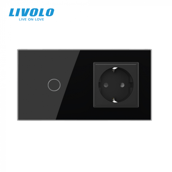 Intrerupător tactil simplu ZIGBEE si priză smart cu control vocal/aplicatia mobila Livolo [5]