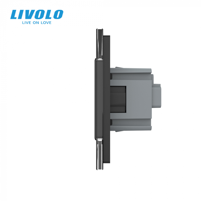 Intrerupător tactil simplu ZIGBEE si priză smart cu control vocal/aplicatia mobila Livolo [4]