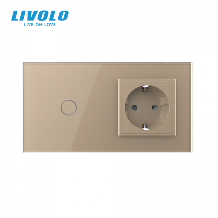 Intrerupător tactil simplu ZIGBEE si priză smart cu control vocal/aplicatia mobila Livolo [5]