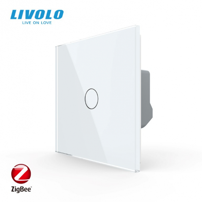 Intrerupator tactil simplu cap scara/cruce zigbee cu control din aplicatia Livolo serie noua [2]