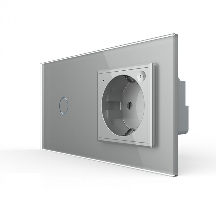 Intrerupător tactil simplu ZIGBEE si priză smart cu control vocal/aplicatia mobila Livolo [1]