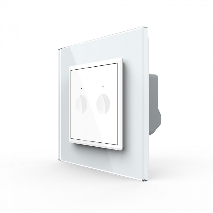 Intrerupator tactil smart dublu, cap scara protocol Zigbee Livolo -noua serie C6 [1]