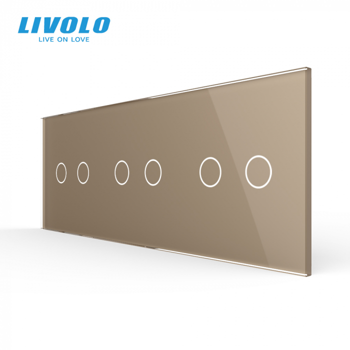 Intrerupator tactil 3 x dublu Livolo, wireless [1]