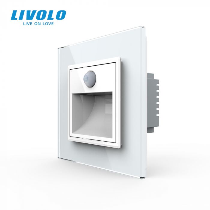 Lampa de orientare scara, cu senzor miscare si panou sticla Livolo [1]