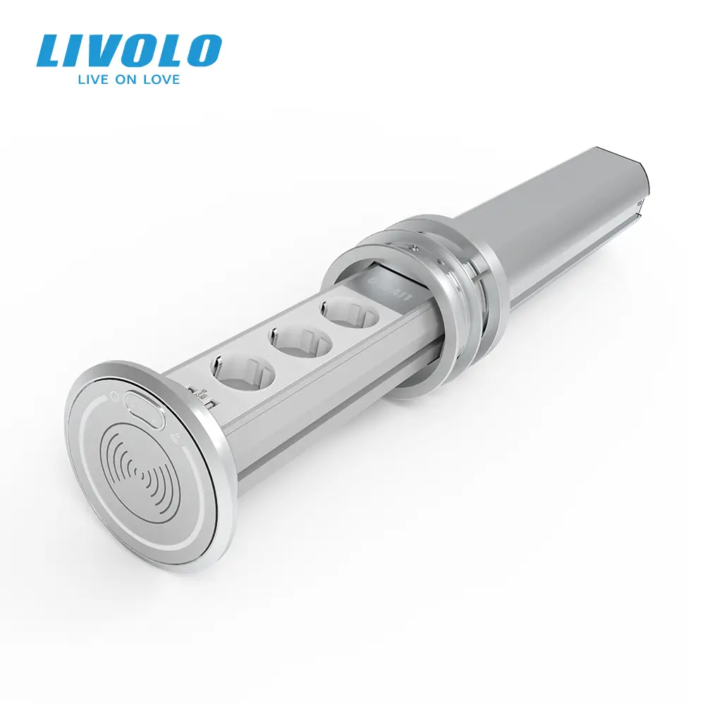 Livolo Priza smart incorporabila , retractabila, control din aplicatie 2x usb si 2x priza schuko [3]