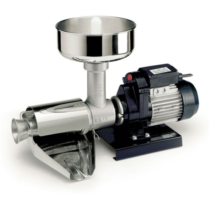 Mașină electrică de presat roşii Reber 9004 N n.5, motor prin inducție de 500W, producție 340kg/h [2]