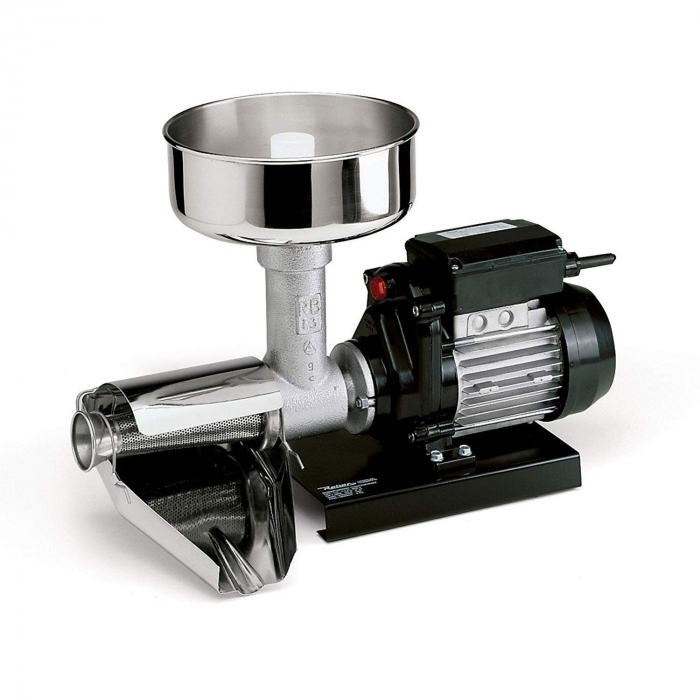 Mașină electrică de presat roşii Reber 9008 N motor prin inducție de 400W, producție 340kg/h [3]