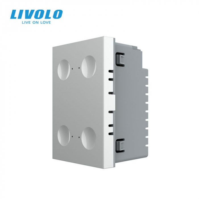 Modul intrerupator cvadruplu cap scara/cruce cu touch integrat Livolo Serie noua standard Italian [1]