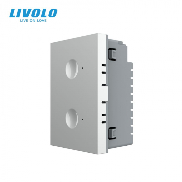 Modul intrerupator dublu cu touch integrat Livolo Serie noua standard Italian [1]