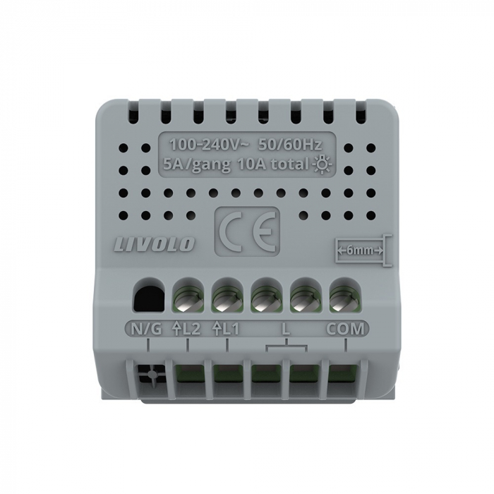 Modul intrerupator tactil dublu cap scara/cruce wireless RF Livolo Serie Noua [4]