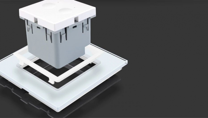 Modul intrerupator tactil dublu wireless draperie/jaluzele seria noua Livolo [6]