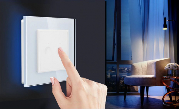 Modul intrerupator tactil dublu ZIGBEE draperie/jaluzele seria noua Livolo [5]