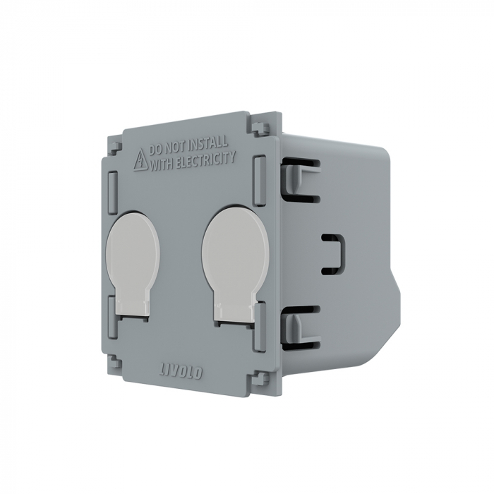 Modul intrerupator tactil dublu Livolo Serie NouaModul intrerupator tactil dublu protocol Zigbee Livolo Serie Noua [5]