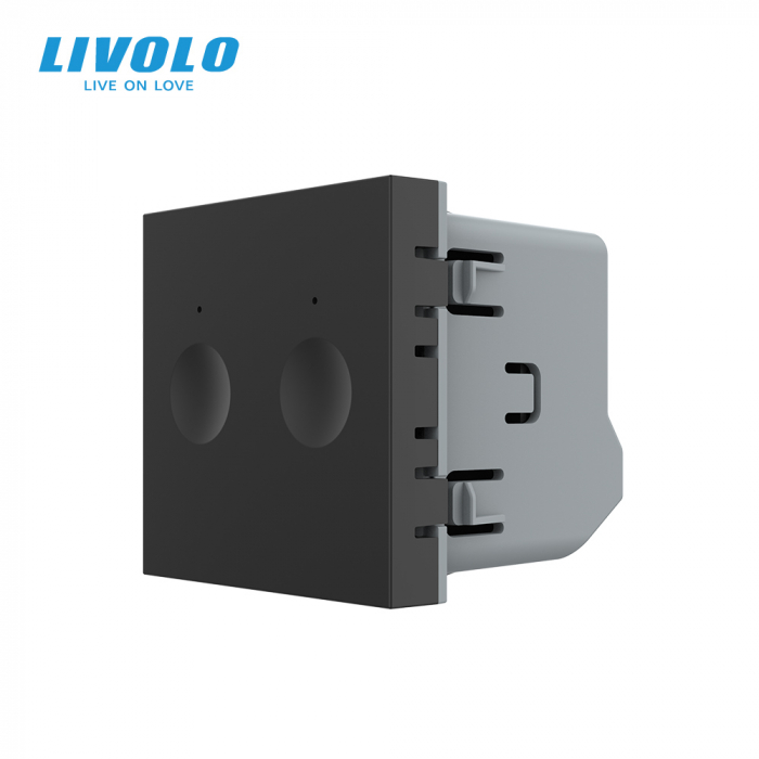Modul intrerupator dublu cu touch integrat 2M seria noua Livolo [1]