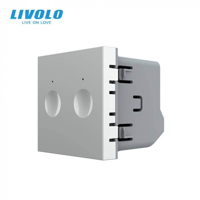 Modul intrerupator dublu cu touch integrat 2M Livolo [1]