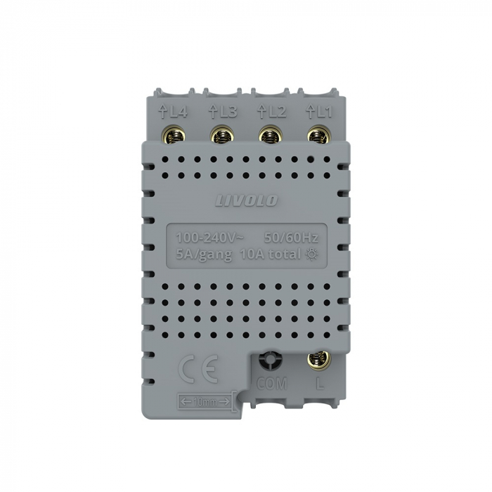 Modul intrerupator tactil qvadruplu cap scara ZIGBEE Livolo standard italian [3]