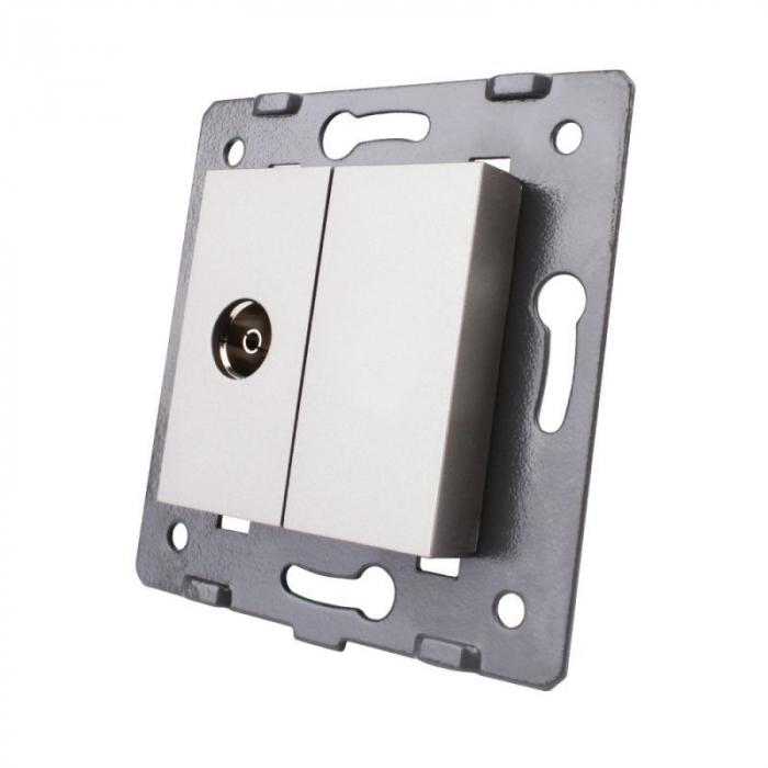Modul Priza simpla TV Livolo, Alb Livolo VL-C7-1V [1]