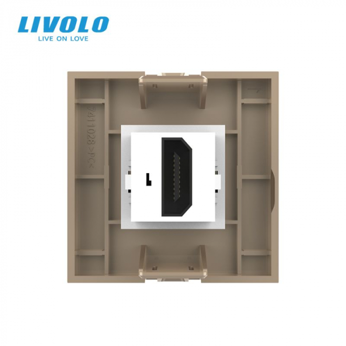 Modul priza media simpla HDMI Livolo 2 module [3]