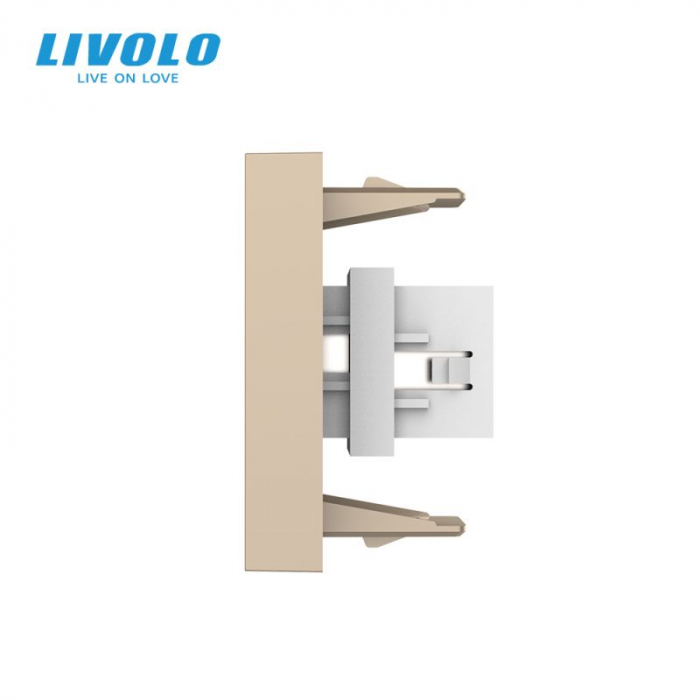 Modul priza media simpla HDMI Livolo 2 module [4]