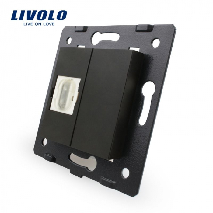 Modul priza media simpla HDMI Livolo VL-C7-1HD [1]