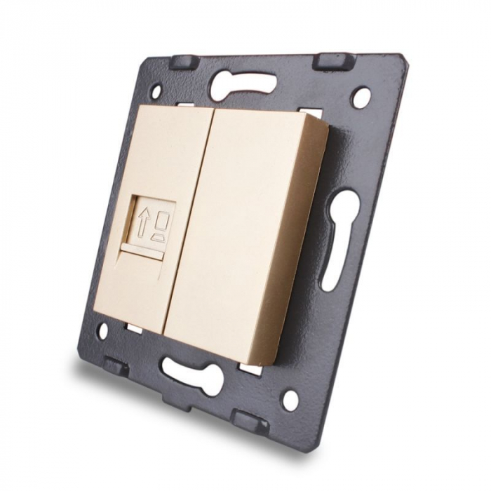 Modul Priza simpla rețea calculator, RJ45, Livolo [1]