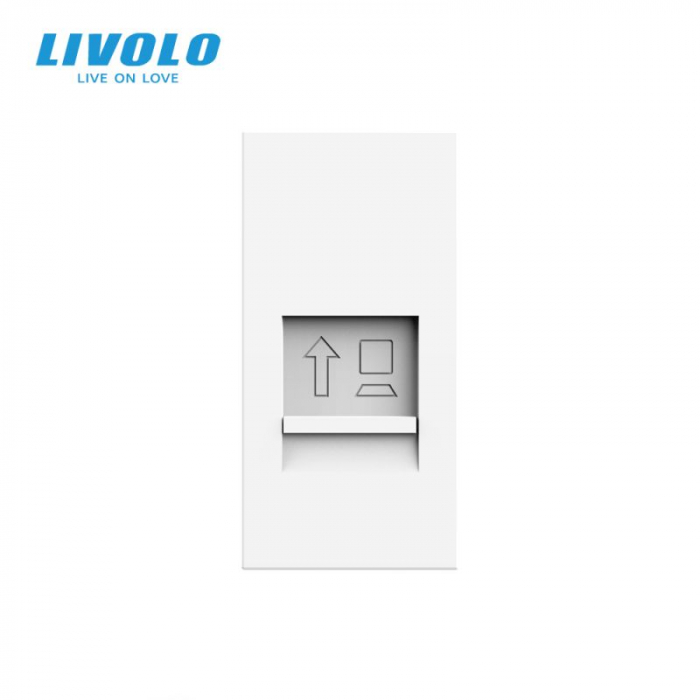 Modul Priza simpla rețea calculator 1M, RJ45, Livolo [3]