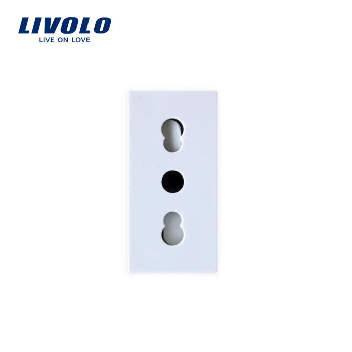 Modul priza simpla standard italian 16 a, alb [1]
