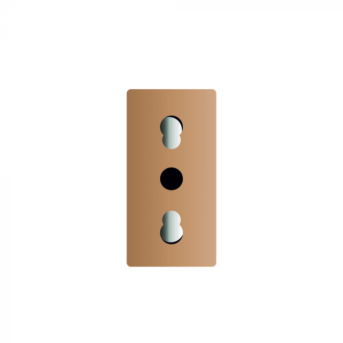 Modul priza simpla standard italian 16 a,negru [2]