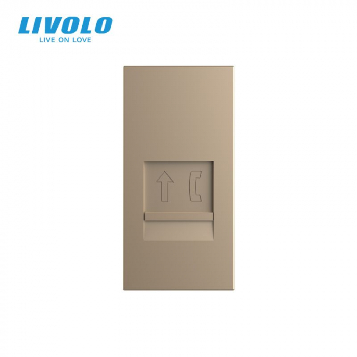 Modul Priza simpla telefon 1M, RJ11, Livolo [3]