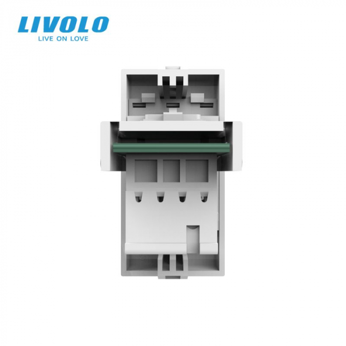 Modul Priza simpla telefon 1M, RJ11, Livolo [3]