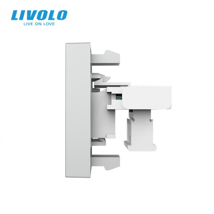 Modul Priza simpla telefon 1M, RJ11, Livolo [2]
