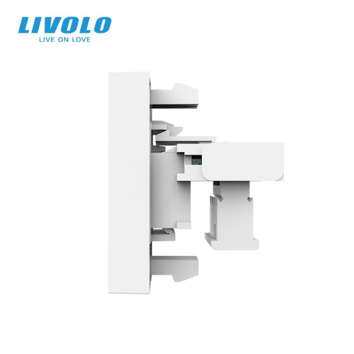 Modul Priza simpla telefon 1M, RJ11, Livolo [2]