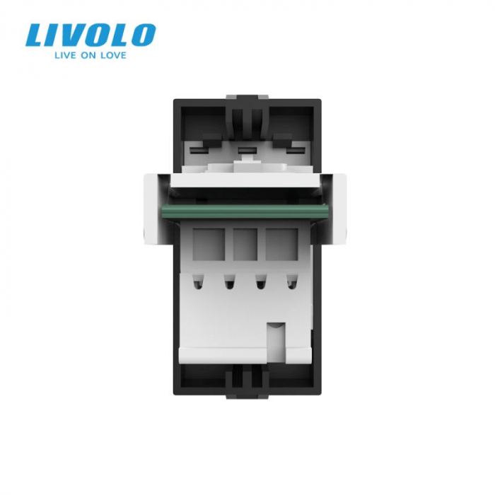 Modul Priza simpla telefon 1M, RJ11, Livolo [4]