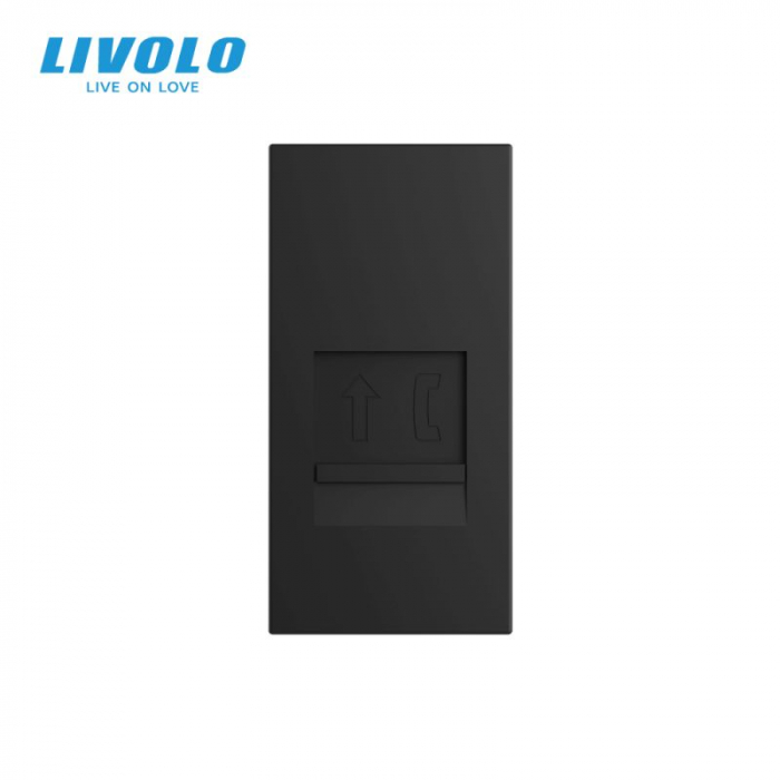 Modul Priza simpla telefon 1M, RJ11, Livolo [3]