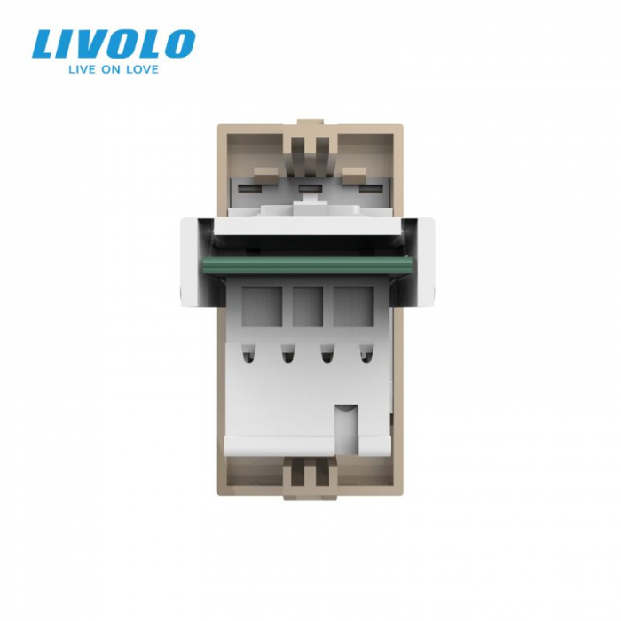 Modul Priza simpla telefon 1M, RJ11, Livolo [4]