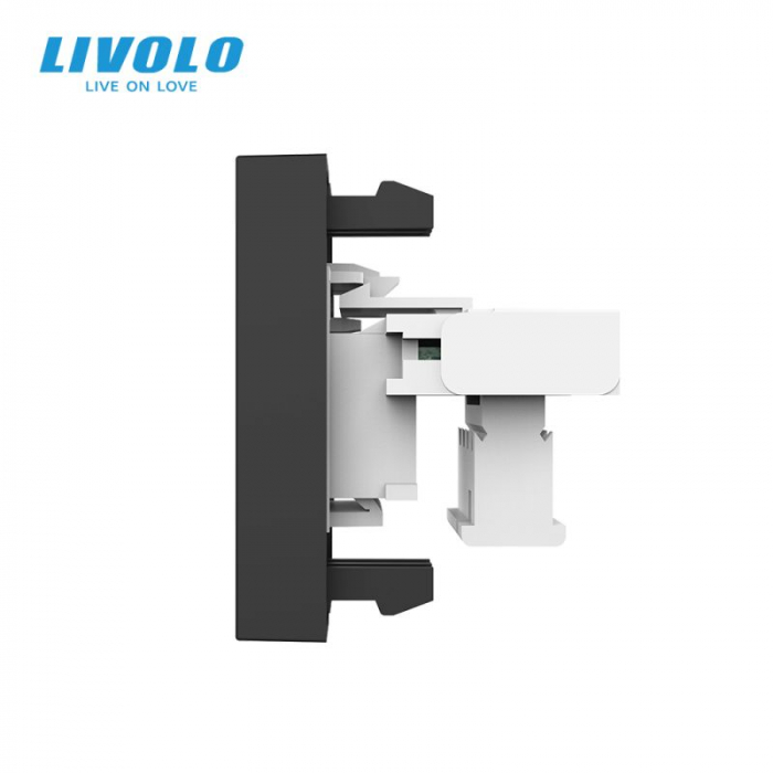 Modul Priza simpla telefon 1M, RJ11, Livolo [2]