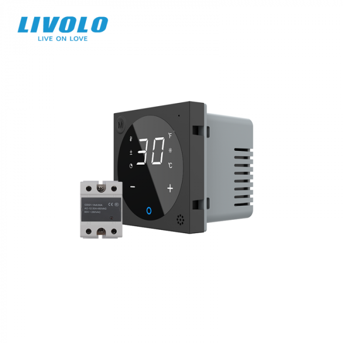 Modul termostat cu fir si releu pentru incalzire in pardoseala, afisaj electronic, Generatie Noua EC, cu touch-screen [5]