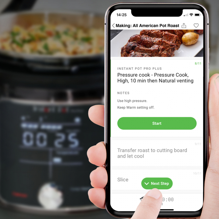 Multicooker Instant Pot Pro Plus 6, V5.7L, 1200W, 10 funcții ,aplicație Instant Brands Connect cu 800+ rețete [6]