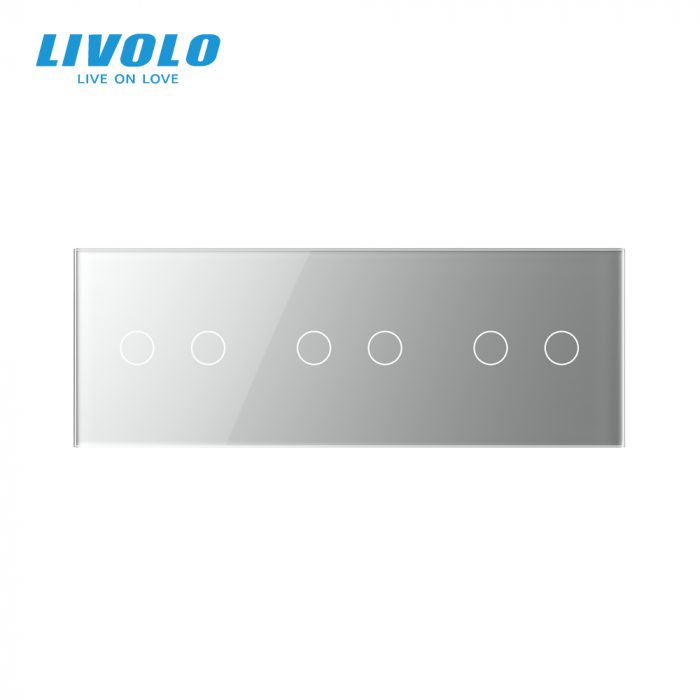 Panou intrerupator dublu+dublu+dublu sticla crystal [2]