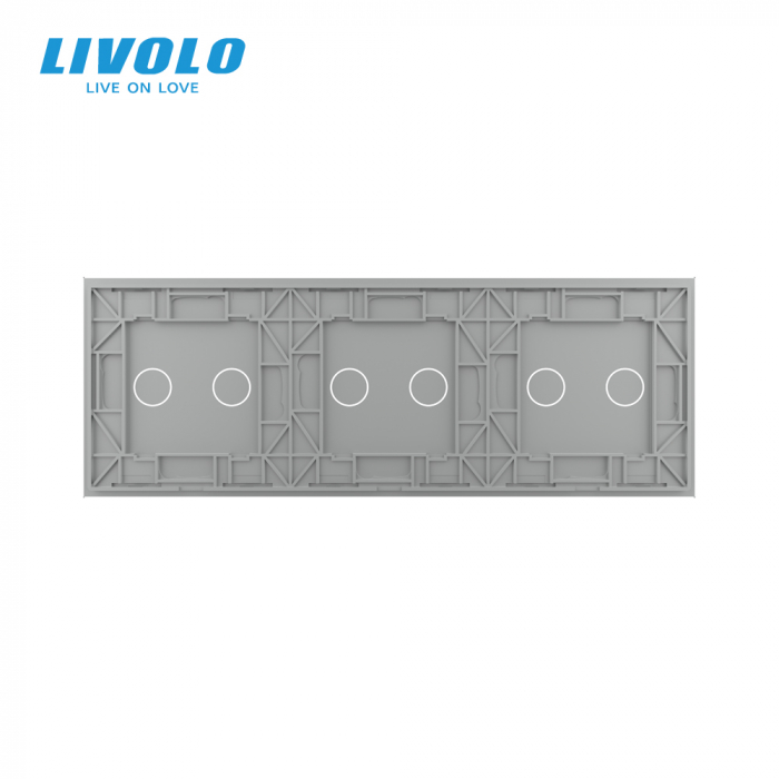 Panou intrerupator dublu+dublu+dublu sticla crystal [4]