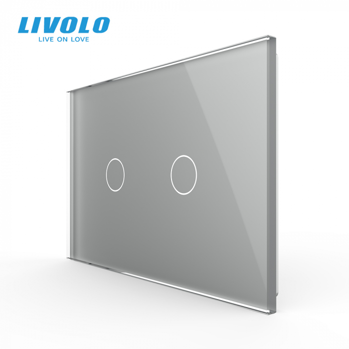 Panou întrerupător tactil DUBLU Livolo standard italian [1]