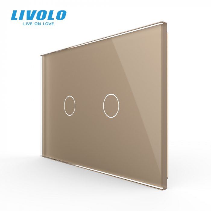 Panou întrerupător tactil DUBLU Livolo standard italian [1]