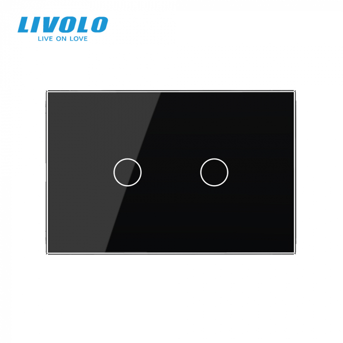 Panou întrerupător tactil DUBLU Livolo standard italian [2]