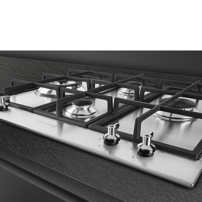 Plita incorporabila inox 4 arzatoare pe gaz 60 cm Smeg, colectia Classica [5]