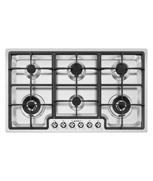 Plita inox incorporabila SMEG Classica, 6 arzatoare gaz, 90 cm [6]