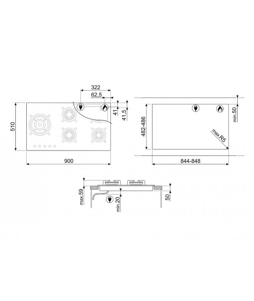 Plita pe Gaz Smeg PV695LCNR 90 cm – Performanță și Eleganță în Bucătăria Ta [3]