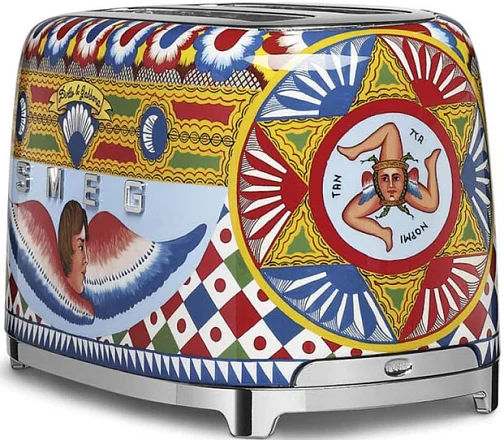 Prajitor de paine 2x4, decorat special Smeg & Dolce&Gabbana [4]