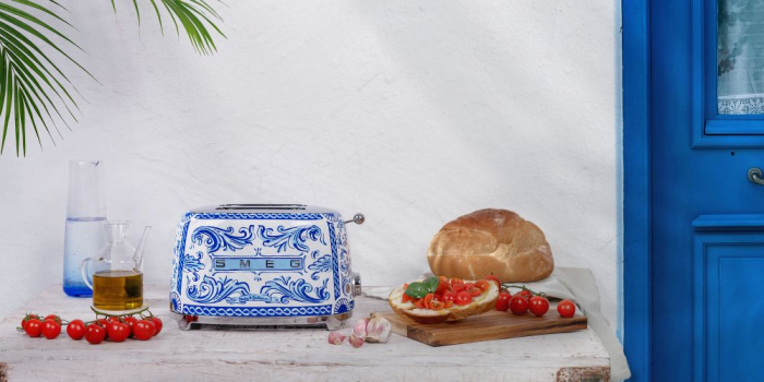 Prajitor de paine dublu Smeg&Dolce&Gabbana serie limitata Blu Mediterraneo [9]